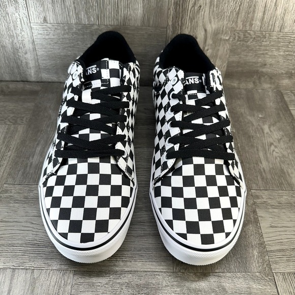 Vans Seldan Checkerboard Black White Skateboarding Shoes Men's size 10.5 - Picture 4 of 8